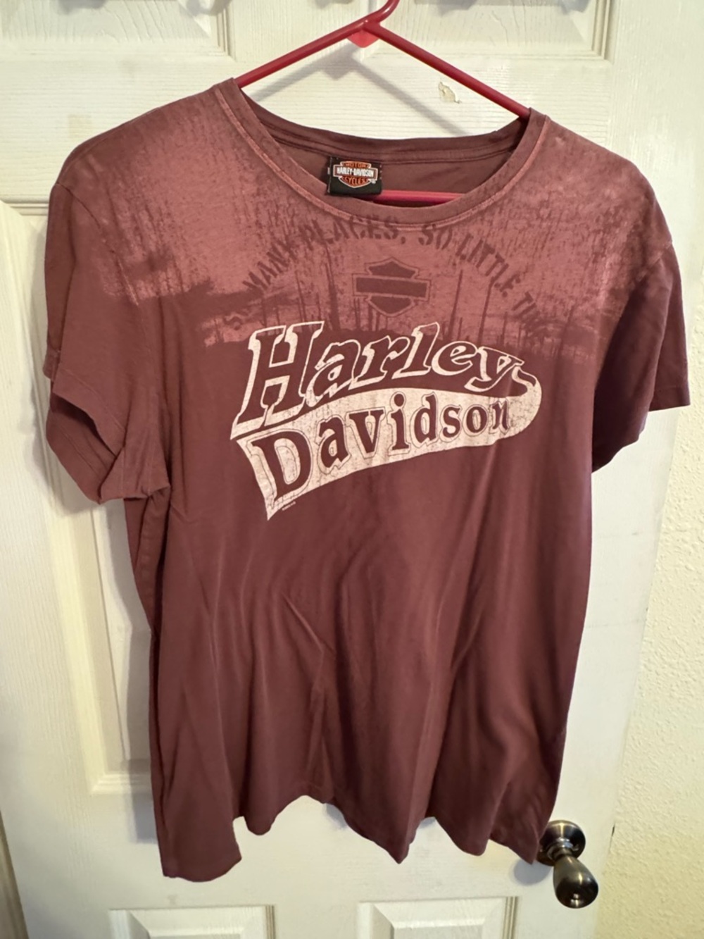 Harley-Davidson Maroon Graphic Logo Tee